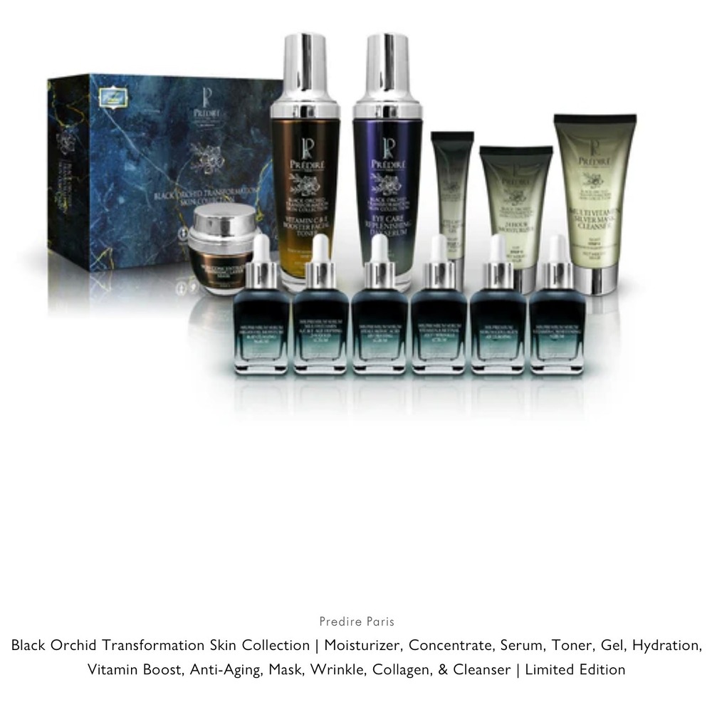 Predire Paris Black Orchid Transformation Skin‎ Care Collection Anti Aging Serum